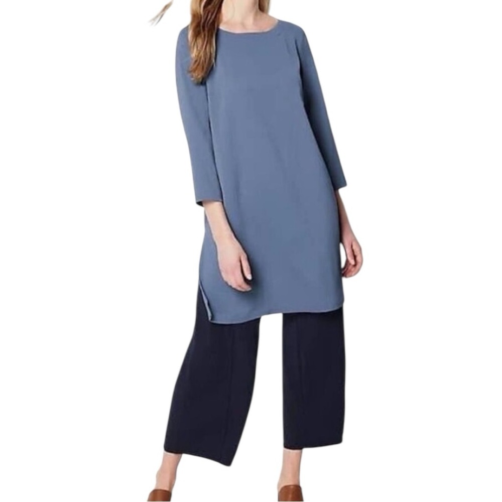 NWT J.Jill 3/4 Sleeve Round Hem Tunic Top
